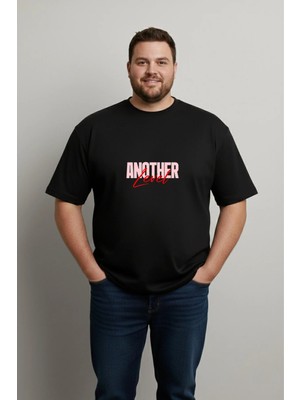 Lorvex Büyük Beden Tişört 5xl | %100 Pamuk Rahat Kalıp T-Shirt Another Baskılı