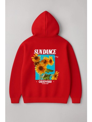 Lorvex Sun Dance Arka Baskı Oversize Unisex Sweatshirt