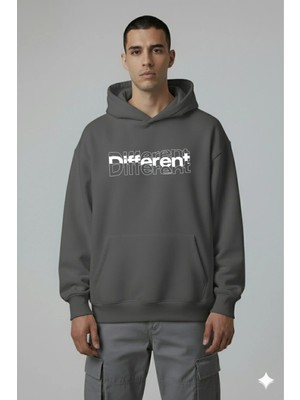 Lorvex Different Ön Baskı Oversize Unisex Sweatshirt