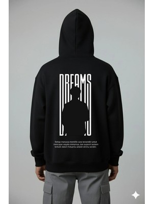 Lorvex Dream Arka Baskı Oversize Erkek Sweatshirt