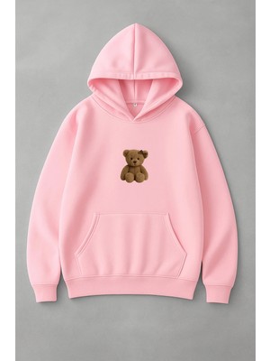 Lorvex Ayıcık Baskılı Oversize Unisex Sweatshirt