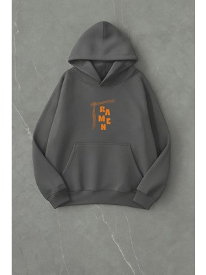 Lorvex Unisex Ramen Baskı Oversize Sweatshirt
