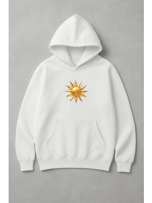Lorvex Yıldız Baskı Oversize Pamuklu Sweatshirt