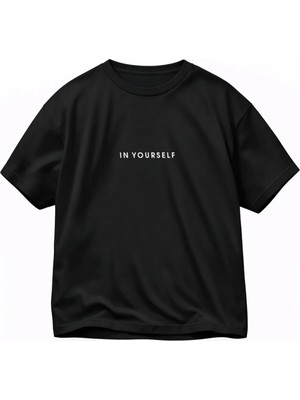 Lorvex T-Shirt %100 Pamuklu Oversize Rahat Kalıp Colour Belıeve Baskılı Premium