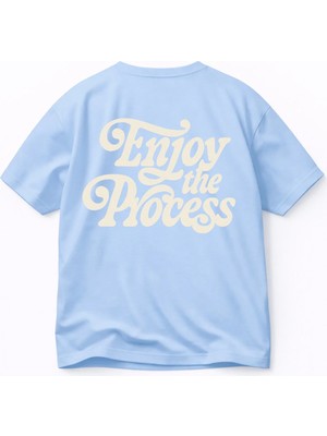 Lorvex T-Shirt (Unısex) Enjoy Baskılı Oversize %100 Pamuklu Tişört