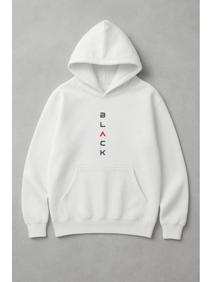 Lorvex Black Baskı Oversize Unisex Sweatshirt