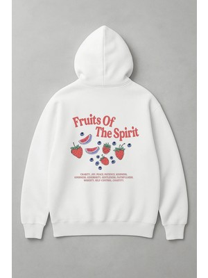 Lorvex Fruits Of The Spirit Baskı Oversize Kadın Sweatshirt