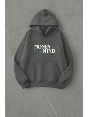 Lorvex Money Mind Dijital Baskı Oversize Sweatshirt