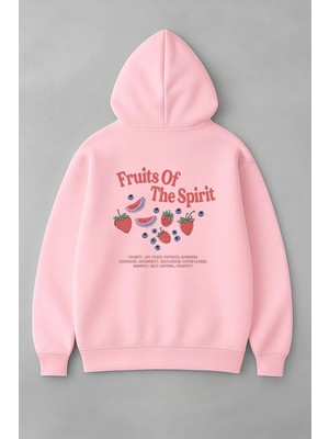 Lorvex Fruits Of The Spirit Baskı Oversize Kadın Sweatshirt