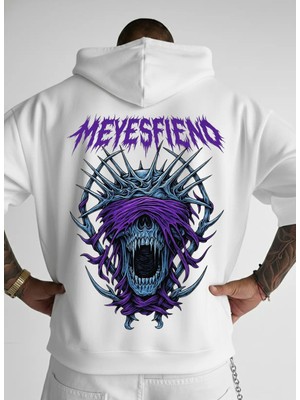 Lorvex Hoodie Premium Oversize Kapüşonlu %100 Pamuklu Meyesfıend Baskılı