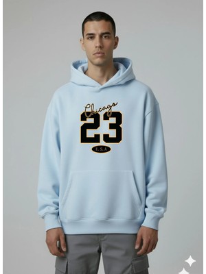 Lorvex Chicago 23 Dijital Baskı Oversize Unisex Sweatshirt