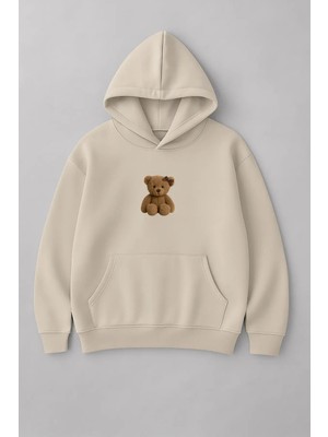 Lorvex Ayıcık Baskılı Oversize Unisex Sweatshirt