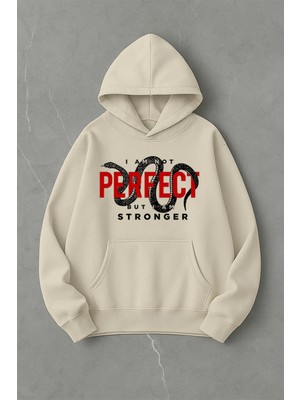 Lorvex Not Perfect Dijital Baskı Oversize Unisex Sweatshirt