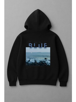 Lorvex Blue Baskı Oversize Sweatshirt