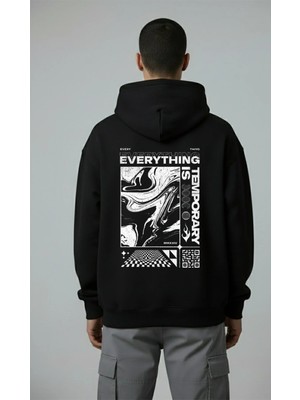 Lorvex Everything Ön ve Arka Baskı Oversize Unisex Pamuklu Sweatshirt