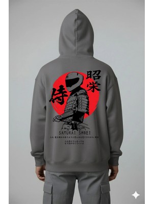 Lorvex Samurai Shoei Dijital Baskı Oversize Unisex Sweatshirt