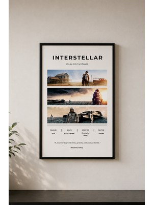 Bukalemun Shop Interstellar Film Afişi - A4 Minimalist Sinema Posteri