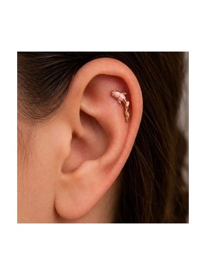 Koi Pembe Piercing (Sol Kulak)