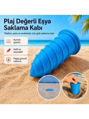 Kezi Plaj Değerli Eşya Saklama Kabı