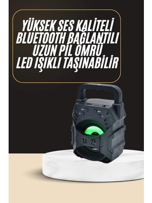 Zero Land Muratech Bluetooth Hoparlör Android ve Ios Uyumlu Ses Bombası USB Girişli Taşınabilir