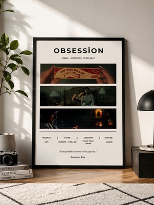 Bukalemun Shop Obsession Film Afişi - A4 Minimalist Sinema Posteri