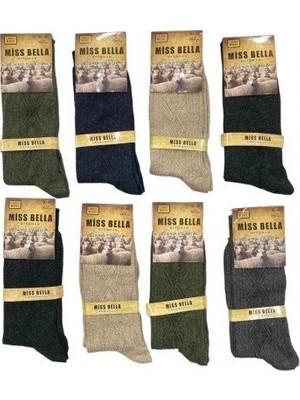 Miss Bella Lamswool Kışlık Erkek  Çorap 8 Adet