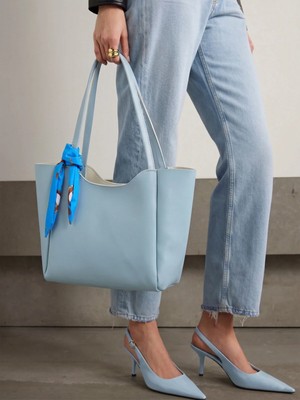 Sargınlar Fularlı(Degişkenlik Göstermektedir)Fermuarlı Shopper El ve Omuz Çantası