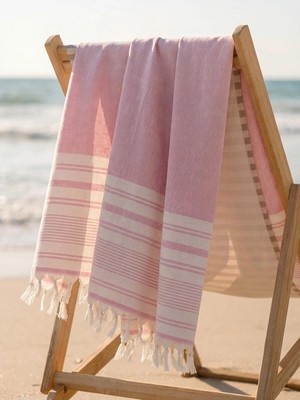 LC Waikiki Çizgili Kadın Peştemal Plaj Havlusu 70X150 cm  (S6)