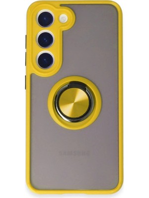 Bst Samsung Galaxy S23 Kılıf Montreal Yüzüklü Silikon Kapak Yeni Telefon Hediyesi