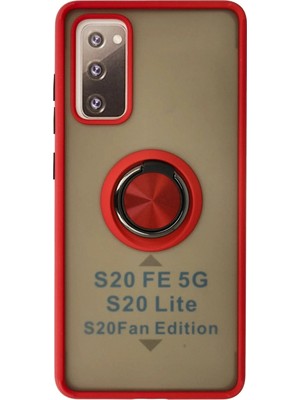 Bst Samsung Galaxy S20 Fe Kılıf Montreal Yüzüklü Silikon Yeni Telefon Hediyesi