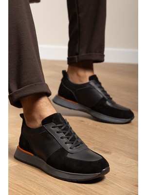 Maximoda Hakiki Deri, 4 Mevsim, Kalın Tabanlı Sneaker Deri Ayakkabı