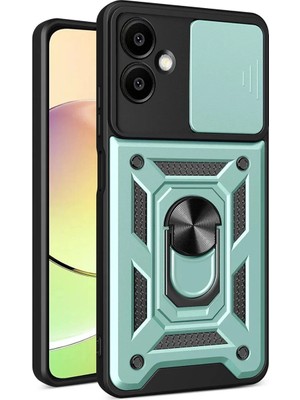 Bst Samsung Galaxy A06 Kılıf Pars Lens Yüzüklü Silikon Yeni Telefon Hediyesi