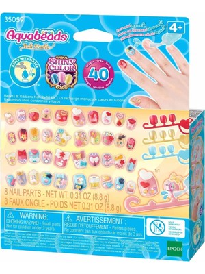 Bst Adore Aquabeads Kalpler ve Kurdeleler Yedek Tırnak Paketi Cocuk Hediyesi