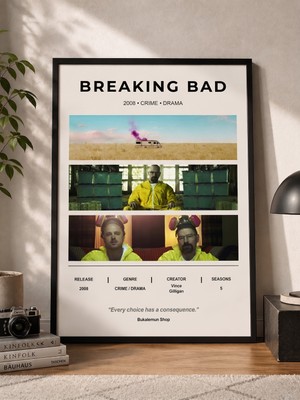 Bukalemun Shop breaking Bad Dizi Afişi - A4 Minimalist Poster