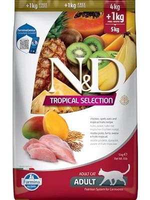 Get Store Tropical Selection Tavuklu ve Tropikal Meyveli Yetişkin Kedi Sı 4+1 kg