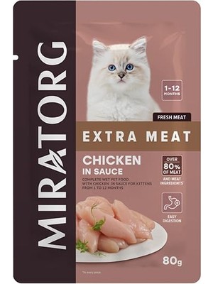 Get Store Kitten Gravy Tavuk Etli Yavru Kedi Yaş Sı 80 gr x 24 Adet