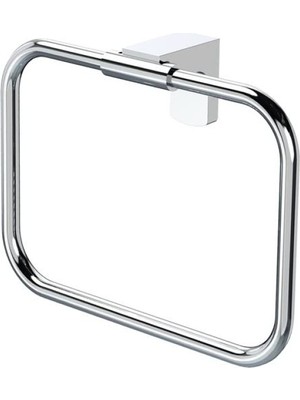Aesco Paslanmaz Krom Kare Havlu Askısı - Ergonomik Tasarım