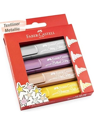 Get Store Faber-Castell 46 Metalik, 4 Adet Kutu Içinde