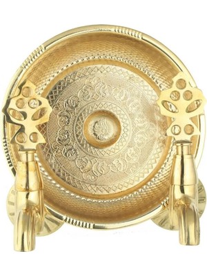 Vitrinbanyo Ikili Altın Osmanlı Musluğu ve Hamam Tası-Gold