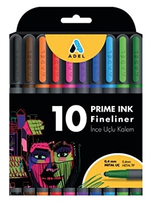 Get Store Prime Ink Fineliner 10'lu Klasik Ince Uçlu Kalem