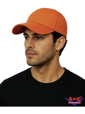 Axe Sportswear Arkası Ayarlanabilir Cırt Cırtlı Kasketli Beyzbol Spor Günlük Basic Kep Şapka