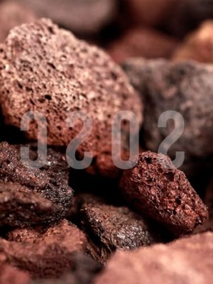 Aesco Doğal Kırmızı Pomza Taşı - 2-3 cm Volkanik Cürüf