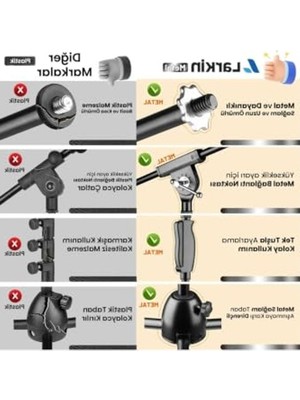 Aesco Ağır Hizmet Tipi Mikrofon Standı, Ayarlanabilir Tripod ve Taşıma Çantası