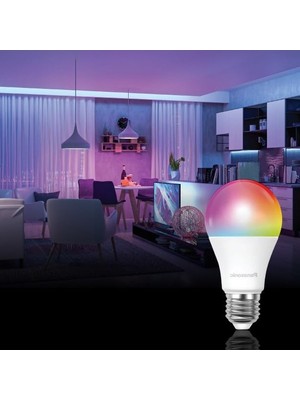 Aesco Akıllı Bluetooth E27 LED Lamba, 9W ve Rgb Renk Seçenekleri
