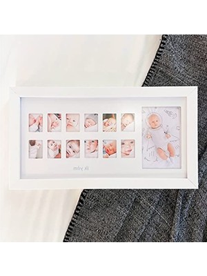 Aesco Bebek Odası Için 12 Aylık Fotoğraf Anı Çerçevesi