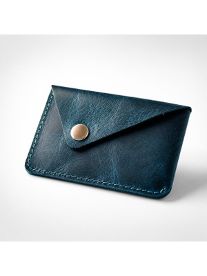 Oh Deer Leather Hakiki Deri Kartlık – Minimal Tek Çapraz Çıtçıtlı Tasarım