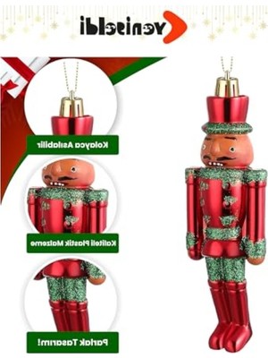 Aesco Yılbaşı Fındıkkıran Asker Süs Seti - 3 Adet