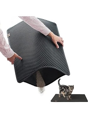 Aesco Kedi Tuvalet Önü Paspası, Kolay Temizlik Için Tasarlanmış