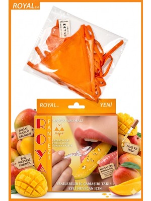 Nevamel® Fantezi Tüketilebilen Yenilebilir Mango Aromalı Iç Çamaşırı Takımı