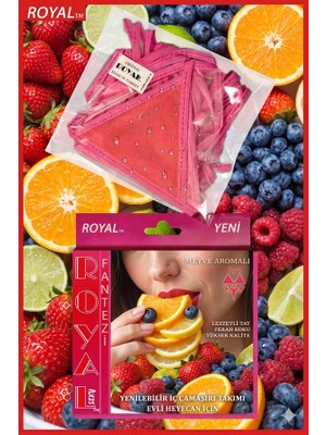 Nevamel® Fantezi Tüketilebilen Yenilebilir Tropikal Aromalı Iç Çamaşırı Takımı